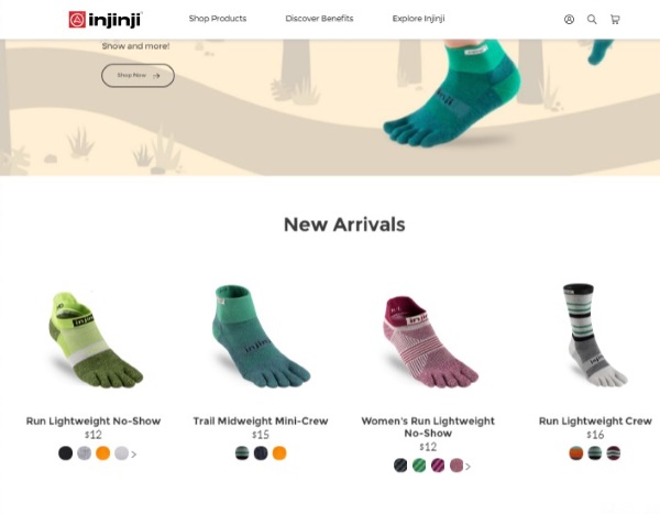 injinji מייצרת גרביים