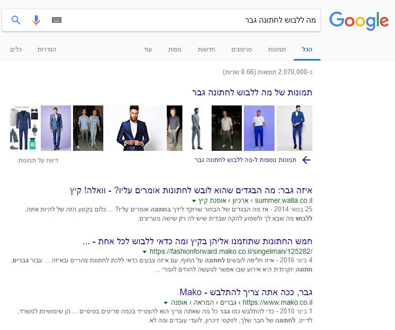 מה ללבוש לחתונה גבר